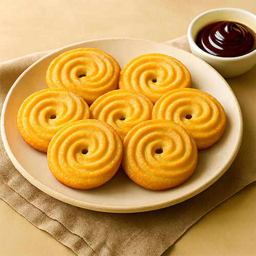 Buttery Danish Cookies Golden Danish butter cookies arranged on a plate, baked fresh at Lebo Bakes